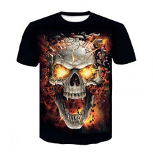 Load image into Gallery viewer, 2020 heavy metal grim Reaper Skull 3D printed t-shirts
