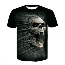 Load image into Gallery viewer, 2020 heavy metal grim Reaper Skull 3D printed t-shirts