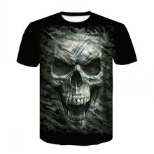 Load image into Gallery viewer, 2020 heavy metal grim Reaper Skull 3D printed t-shirts
