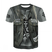 Load image into Gallery viewer, 2020 heavy metal grim Reaper Skull 3D printed t-shirts
