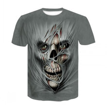 Load image into Gallery viewer, 2020 heavy metal grim Reaper Skull 3D printed t-shirts
